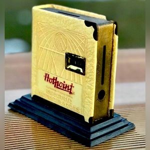 Vintage 1920s Antique Zell Brand HOTPOINT ELECTRIC REFRIGERATORS Money Coin Bank